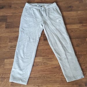 Mens Nike Sportswear light gray fleece sweatpants
